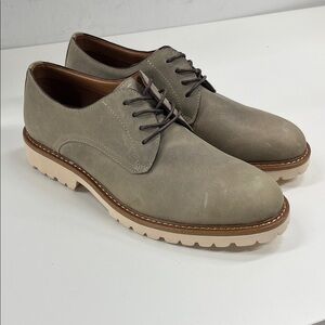 New Steve Madden Mens Bronzi Lace-Up Nubuck Oxford Derby Shoes in Tan Size 8.5